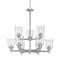 Z-Lite Bohin 9 Light Chandelier, Brushed Nickel And Clear Seedy 464-9BN - alternate 6